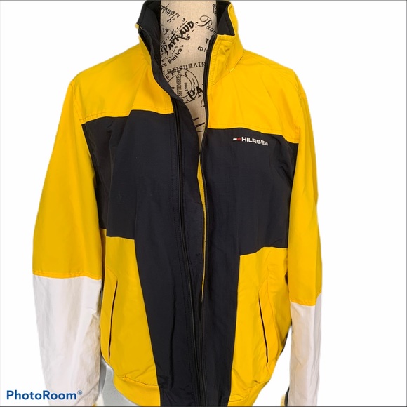 tommy hilfiger yellow anorak